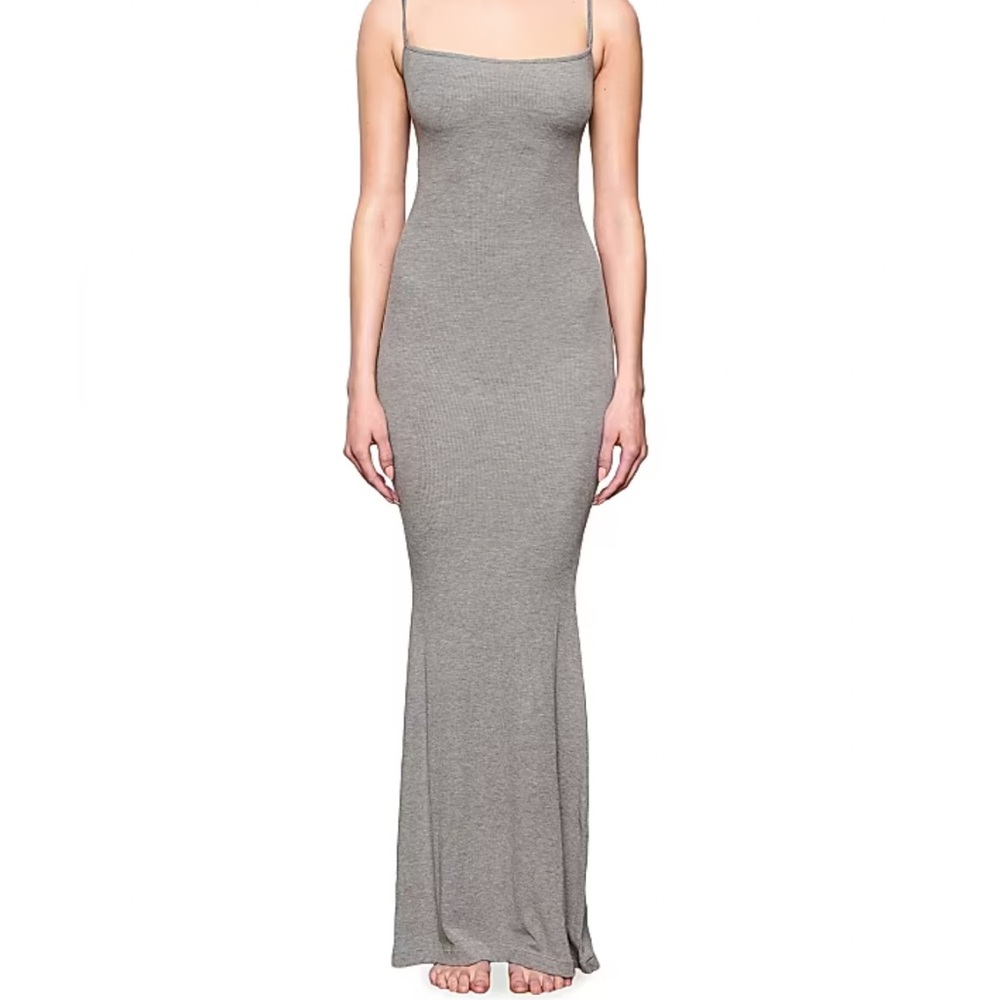 SKIMS Gray Maxi Dress